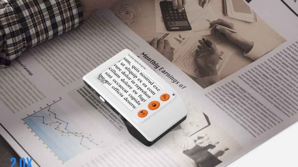 Portable Digital Magnifier Reading Aid 3.5 Inch LCD Screen