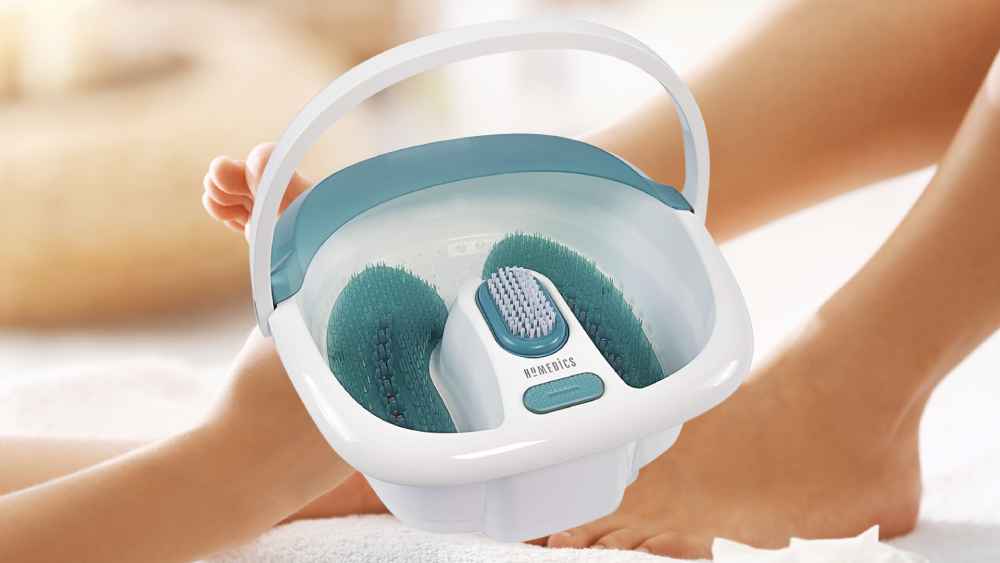 Foot spa bath massager with heat and infrared