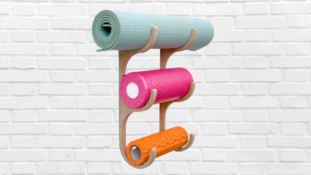 Yoga Mat Tube Holder Wall Hung
