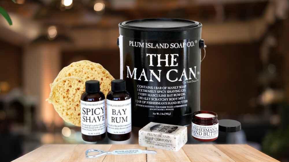 All natural bath and body gift set for men