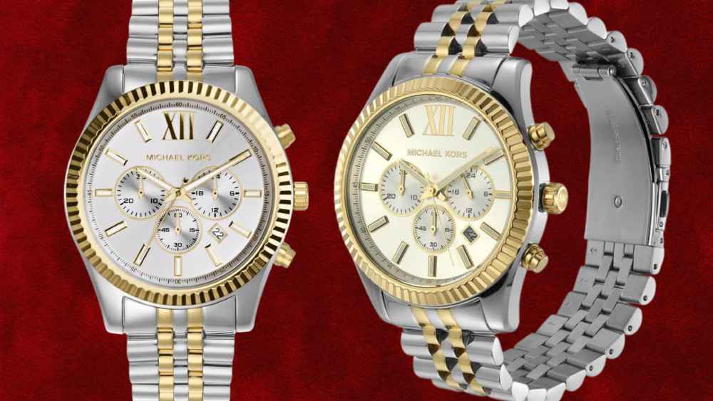 Michael kors Lexington chronograph stainless steel watch
