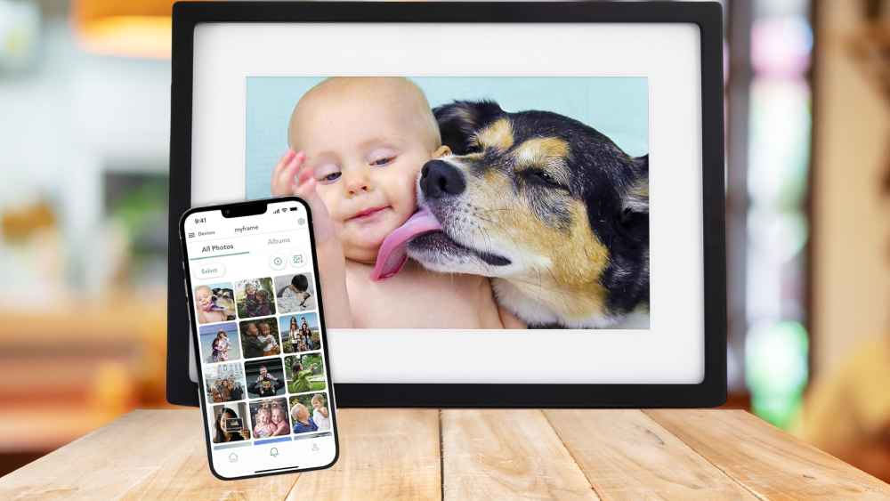 Ten inch touch screen wifi picture frame