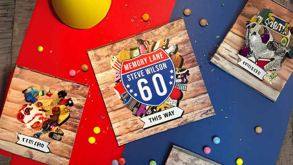 Personalized colorful and fun sixtieth birthday book
