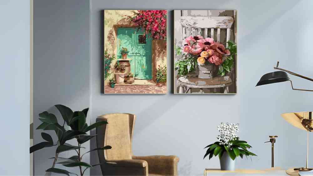 Paint by Numbers for Adults Kit Includes Canvas Paint and Brush