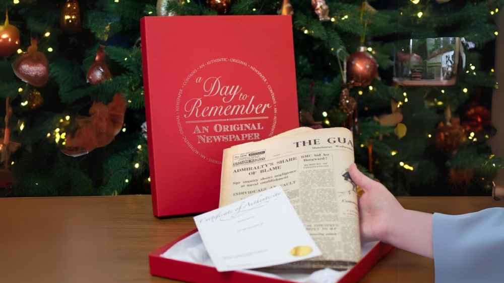 Original Newspaper From Your Dad’s Birth Year A Day To Remember Gift