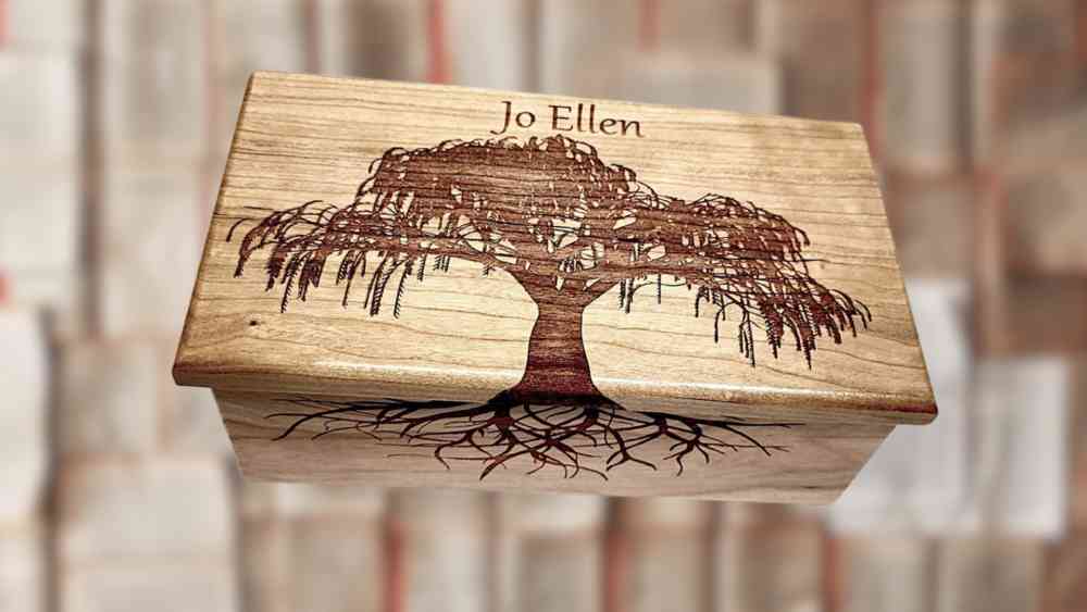 Weeping willow music box personalized