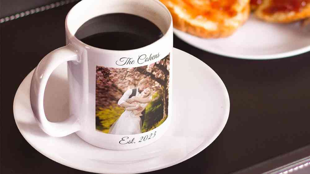 Mr and mrs personalized wedding gift mugs