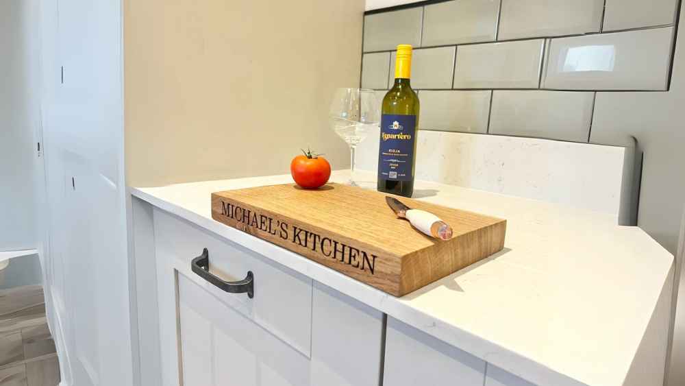 Personalized Oak Chopping Cutting Board Great 80th Birthday Gift