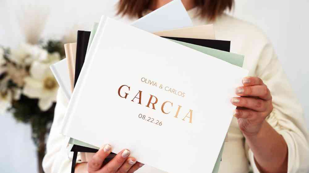 Personalized Wedding Book with different colors available