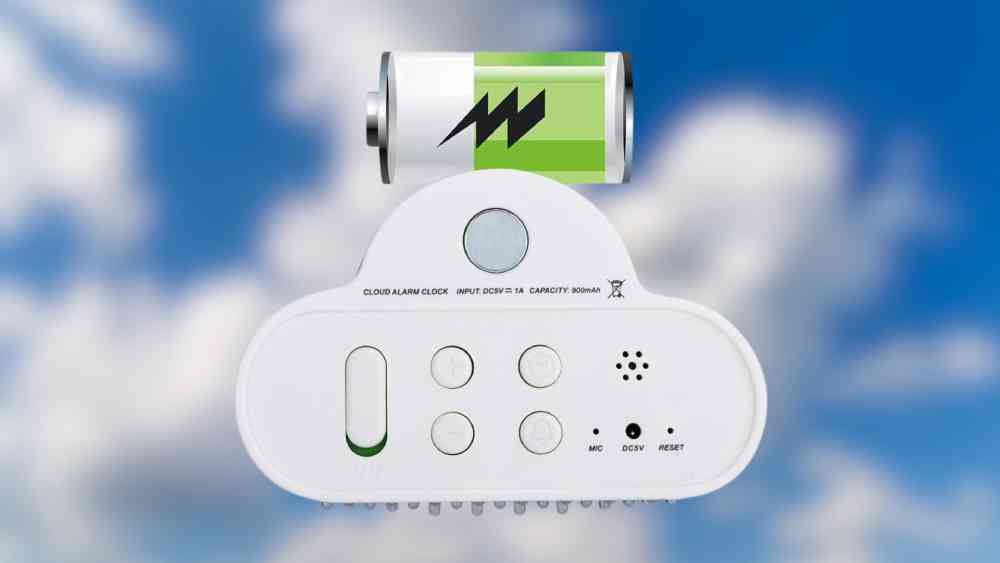 Voice activated cloud shaped magnetic digital alarm clock