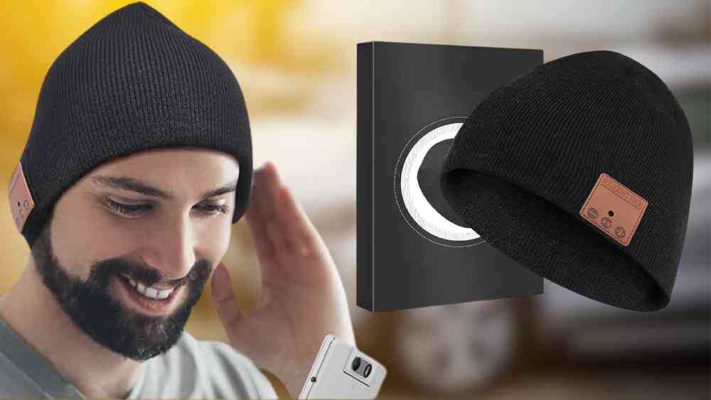 Bluetooth Beanie Headphones Hat Unique Gift