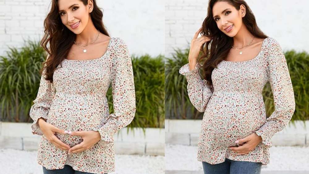 Sexy and Colorful Polka dot Maternity Clothes