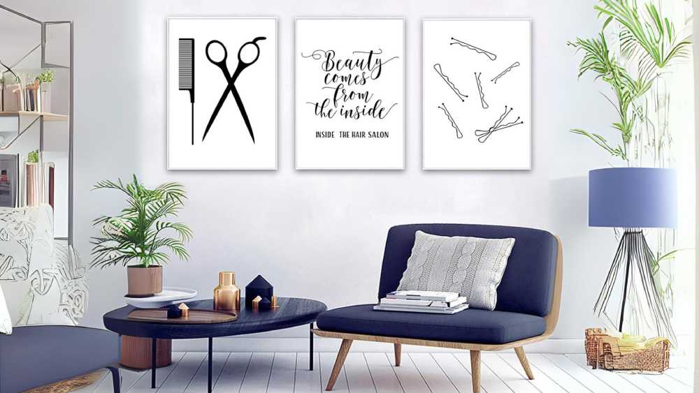 Luxurious Beauty Salon Wall Art