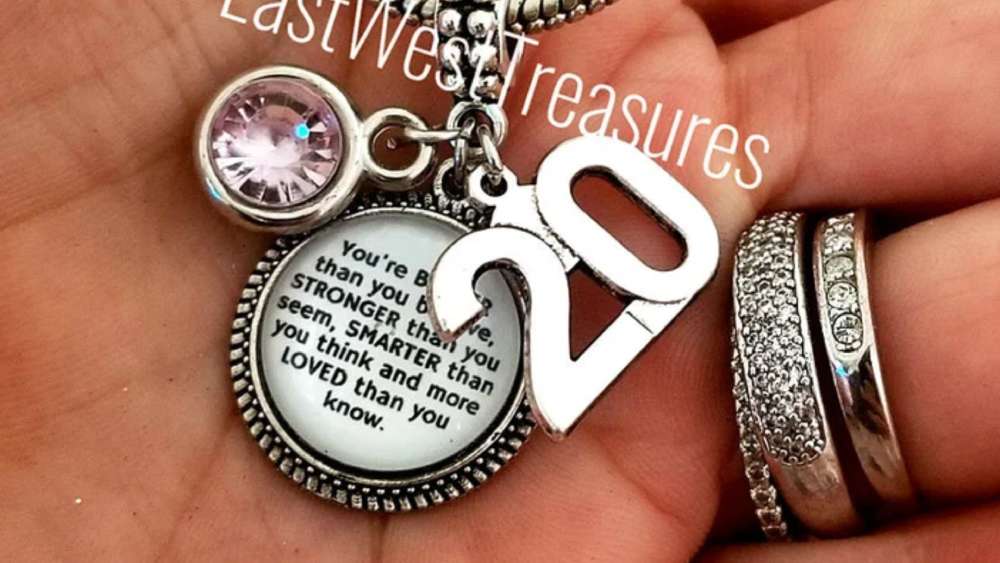 Personalized jewelry 20th birthday gifts for women
