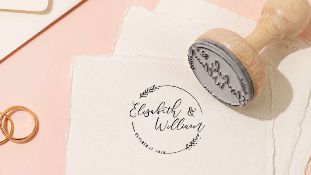 Personalized Design Rubber Stamp Custom Birthday Gift