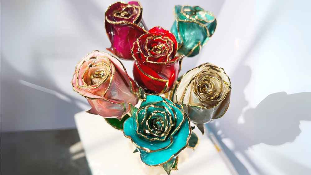 Luxurious and Elegant Rose Dipped in 24K Gold
