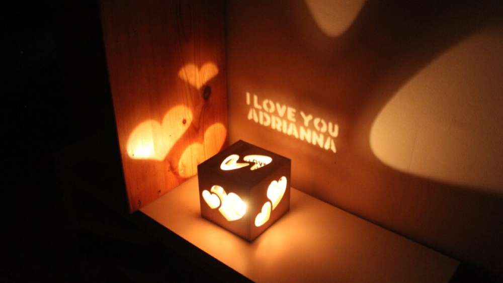 personalized wooden box projector romantic gift for women