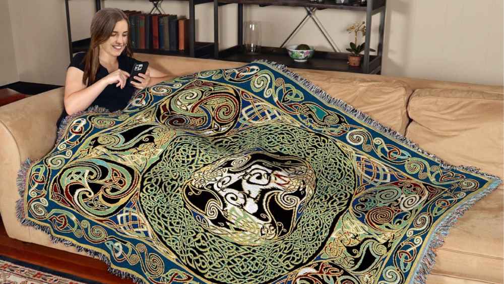 Cozy Morrigan Ravens Panel Blanket