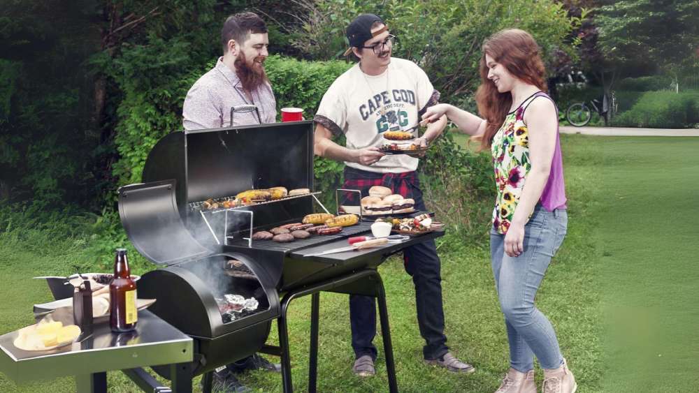 Charcoal Grill Barbecue Offset Smoker BBQ