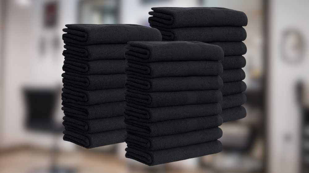 Black towels for hair drying