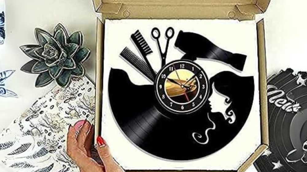 Stylish Hair Salon Clock for aesthetic look