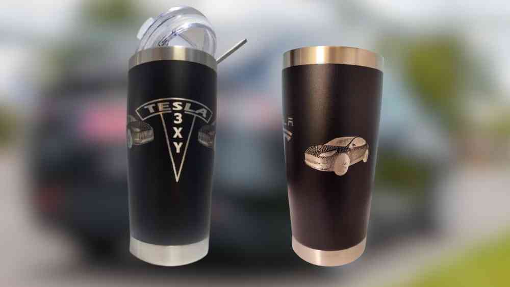 Vacuum Thermal Bottle With Tesla Logo