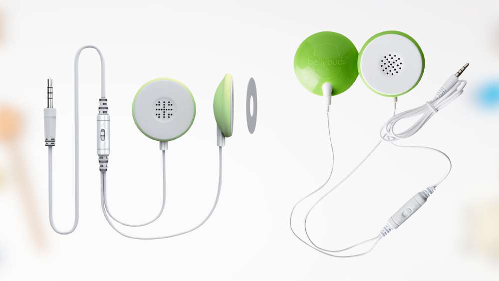 Play Music With Belly Buds Baby Bump Headphones
