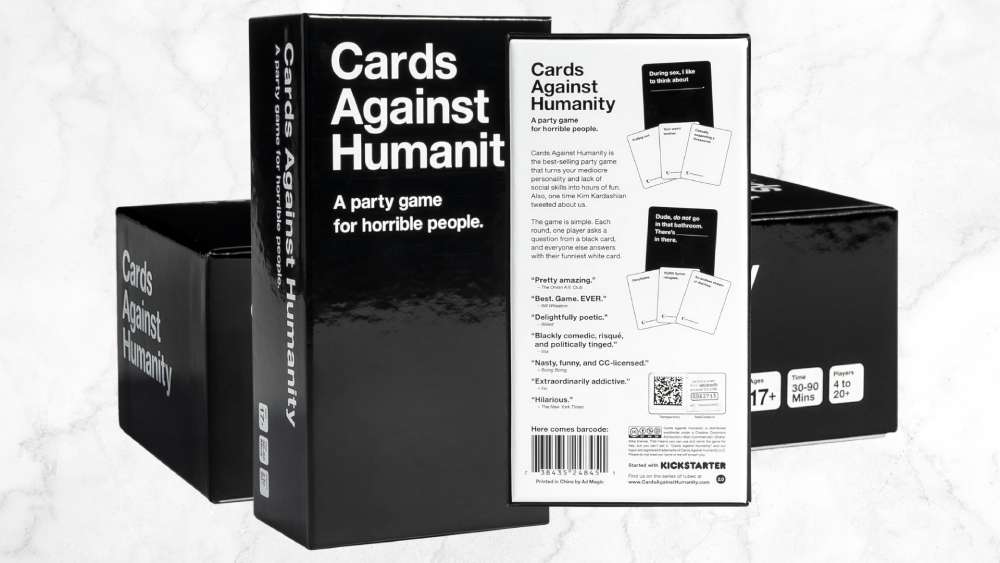 Cards against humanity party game for horrible people