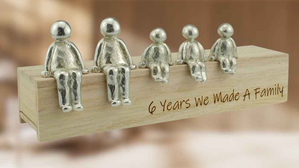 Cute 6 Years We Made a Family” Ornament