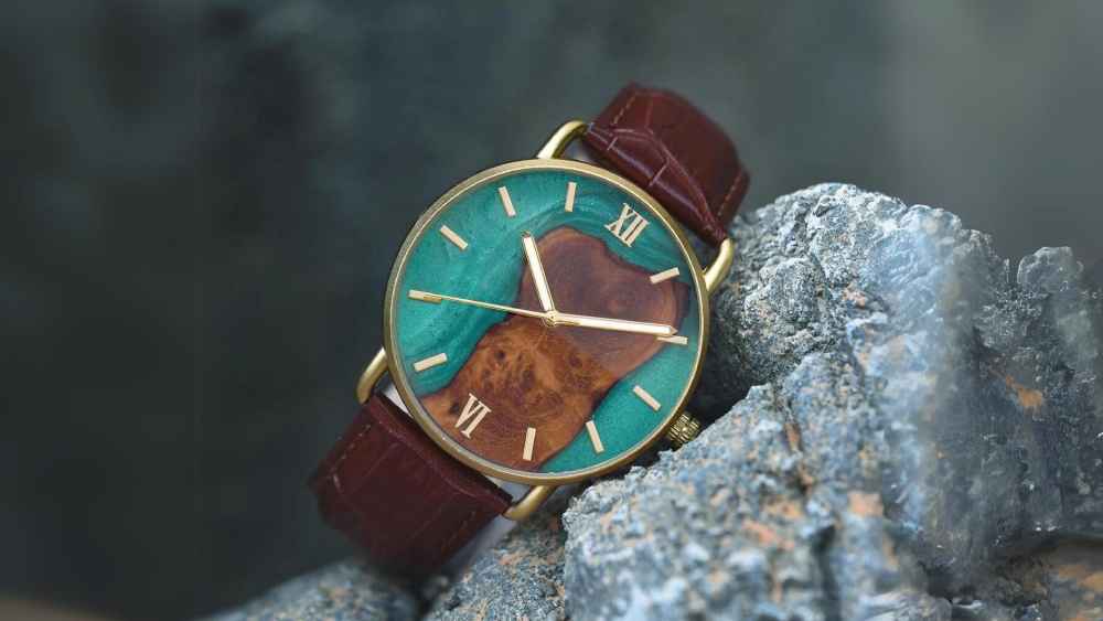 wooden watch birthday gift for men.