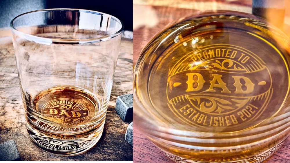 High Quality Personalized Glass for Dad's