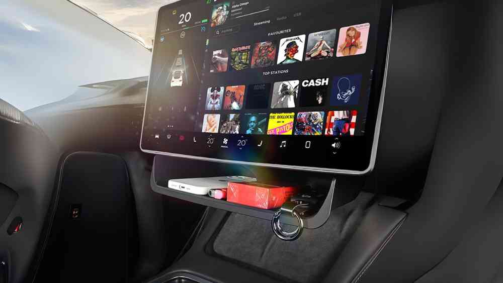 Sunglass Holder Credit Card Clip For Tesla Car
