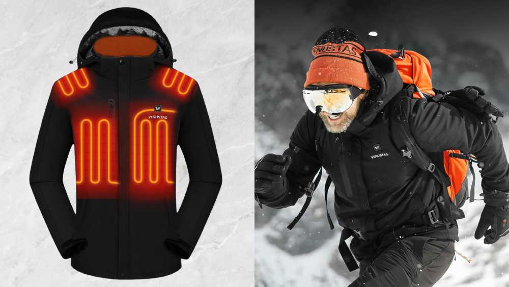 Windproof heated jacket birthday gift for men