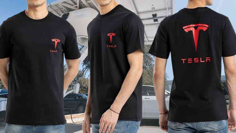 Tesla T-Shirt Unisex In Black
