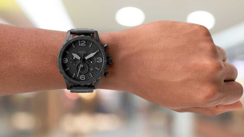 Fossil Man’s Nate Stainless Steel Watch