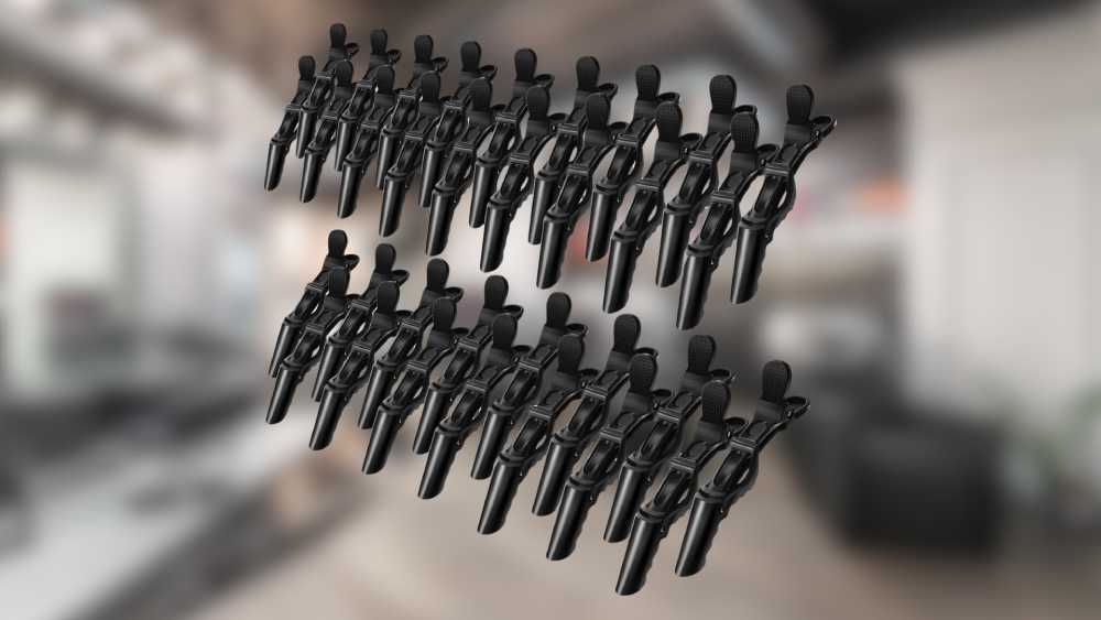 Black Alligator Hair Clips Hairdresser's bestfriend