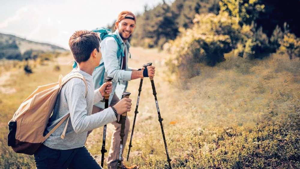 Hiking Pole Set Carbon Fiber Trekking Poles