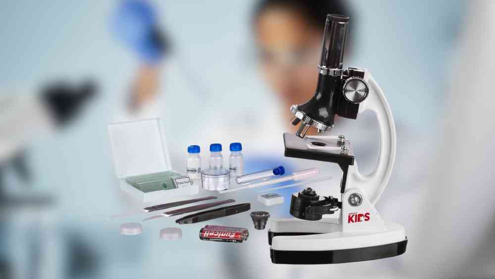 Fifty two piece beginners microscope kit with case