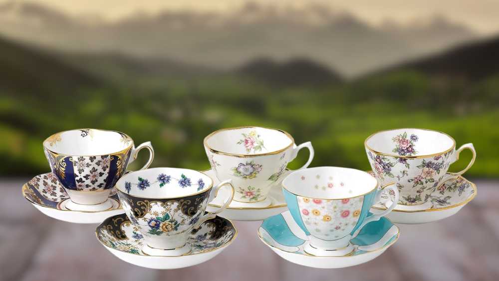 Royal Albert 100 Years 5-Piece Teacup Saucer Set