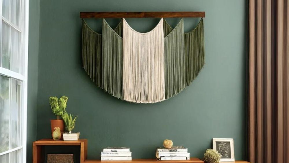 Large macrame wall hanging