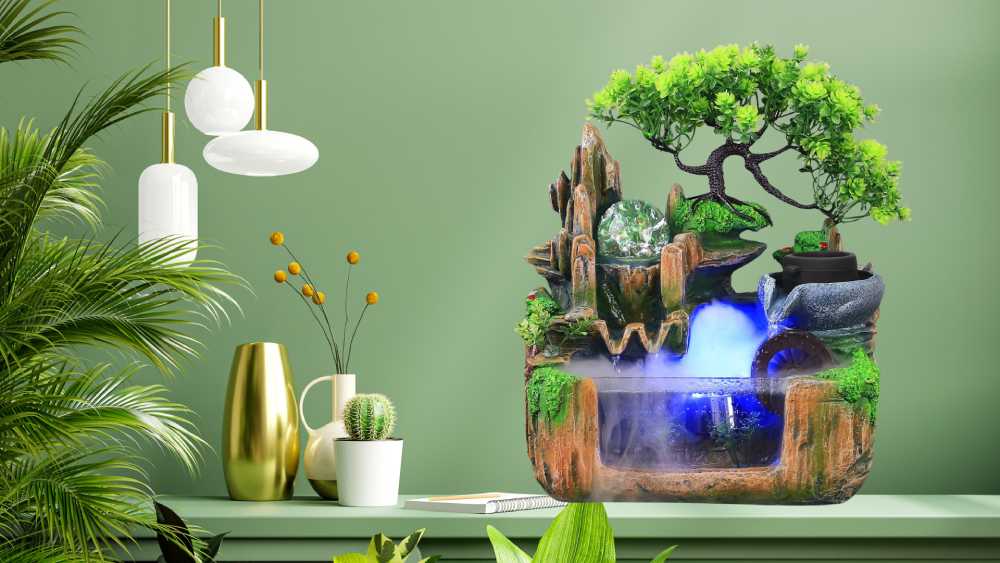 Charming Tabletop Fountain Decoration for Office Desk
