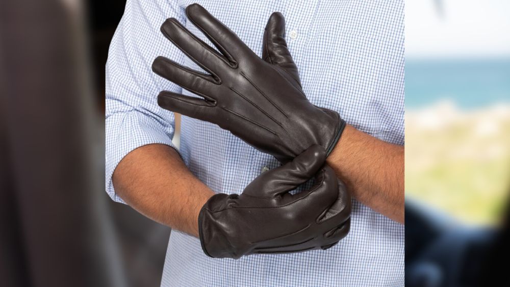 Leather Gloves Premium Cashmere Lined Warm Winter Glove
