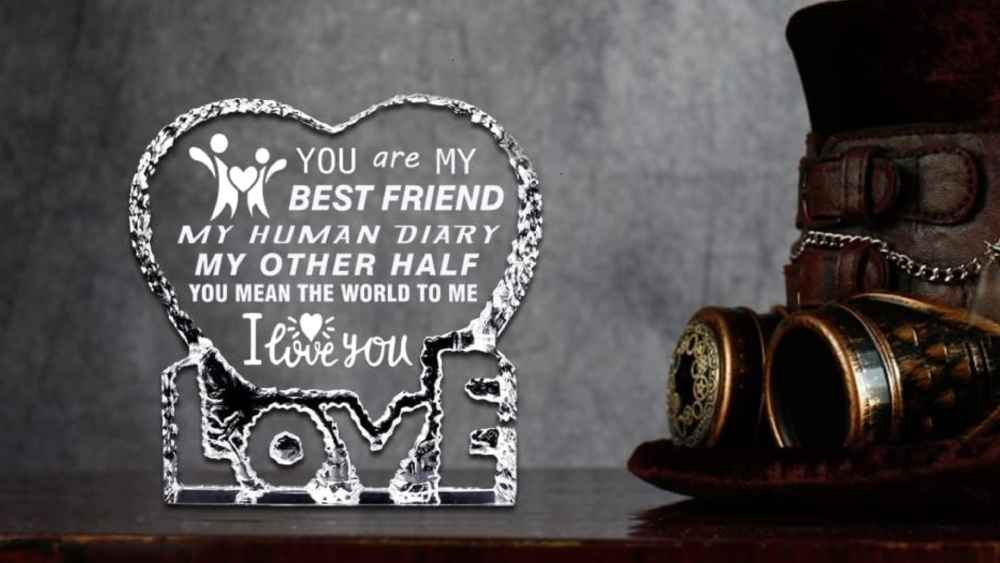 Romantic Laser Engraved Words for your Love