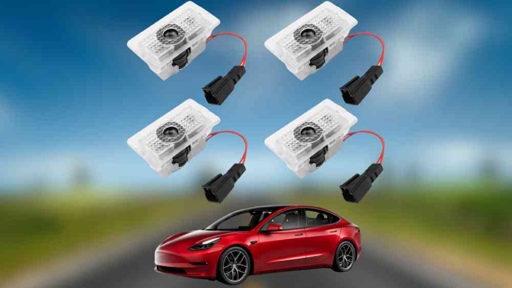Puddle Lights With Logo Projector for Tesla Model 3/S/Y/X