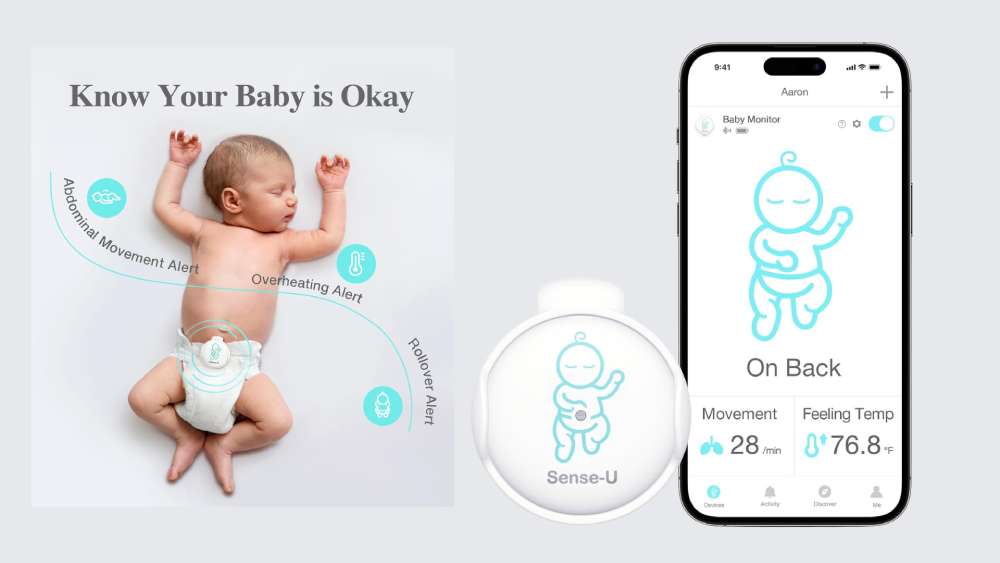 Monitor Your Baby's Breathing by Sense-U Baby Monitor