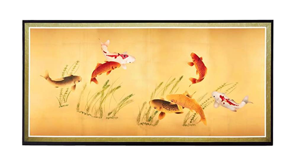 Chinese Fish in a pond Wall Art
