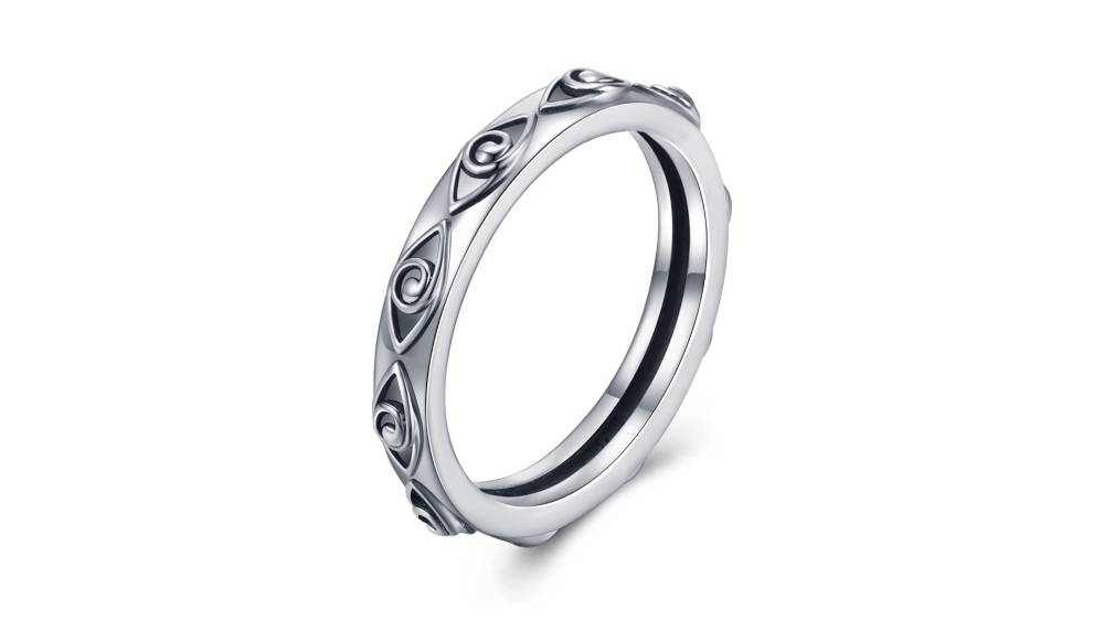 925 Sterling Silver Evil Eye Ring