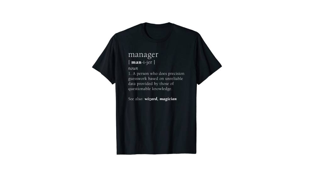 Black Manager T-Shirt
