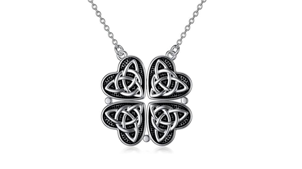 925 Silver Four Leaf Necklace