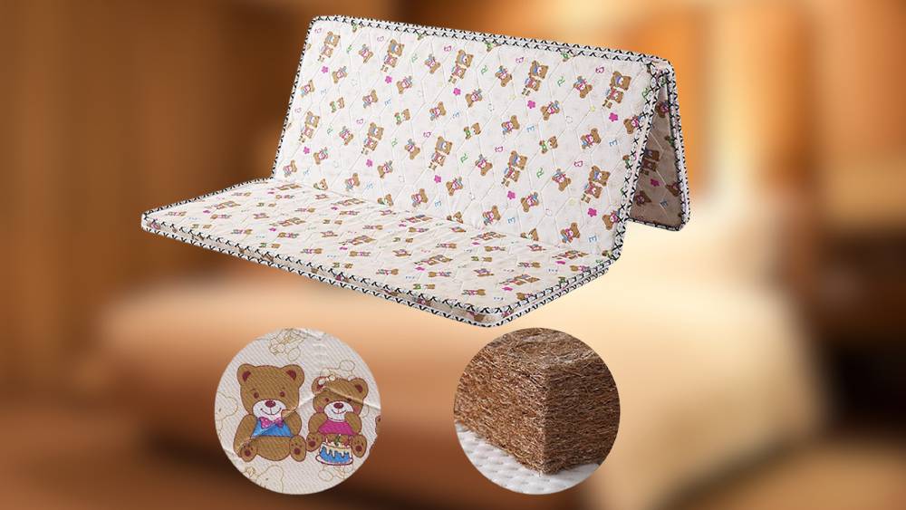 Teddy Bear Design Coir Floor Mattress